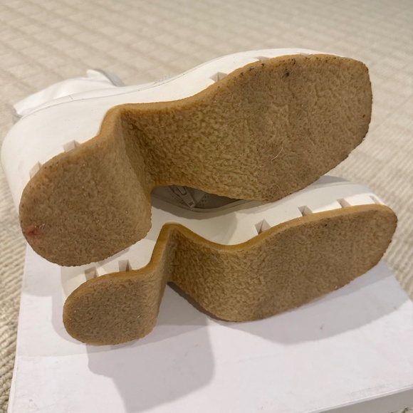 Maison Margiela MM6 White & Gray Boots Booties 38 8 - Picture 10 of 13